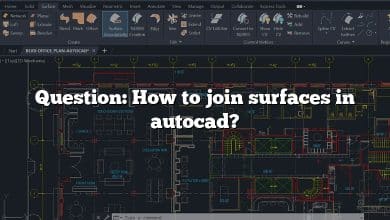 Question: How to join surfaces in autocad?