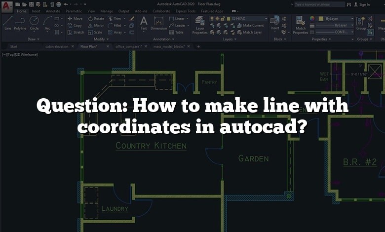 Question: How to make line with coordinates in autocad?
