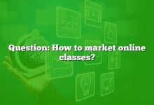 Question: How to market online classes?