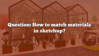 Question: How to match materials in sketchup?