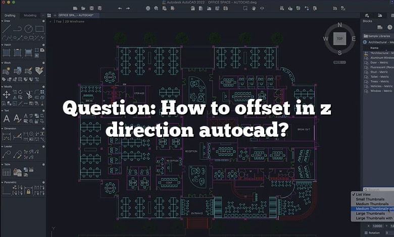 Question: How to offset in z direction autocad?