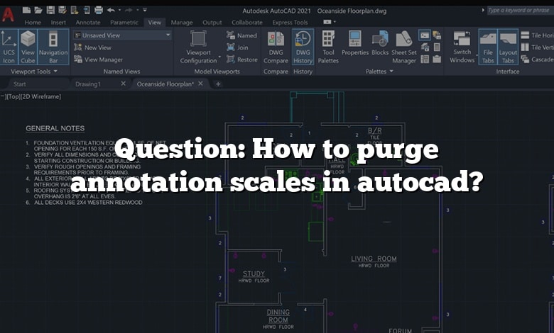 Question: How to purge annotation scales in autocad?