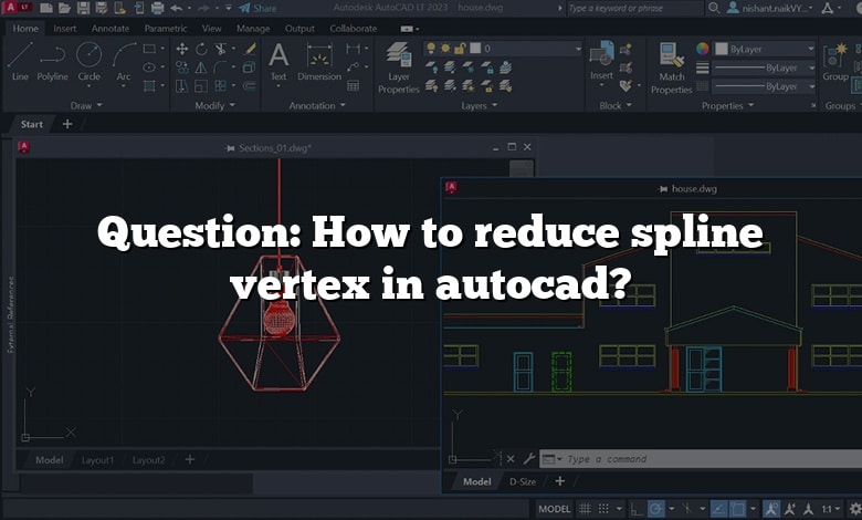 Question: How to reduce spline vertex in autocad?