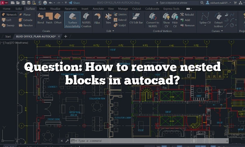 Question: How to remove nested blocks in autocad?