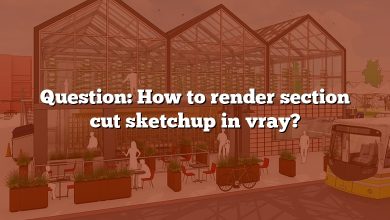 Question: How to render section cut sketchup in vray?