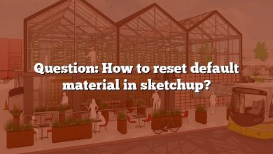 Question: How to reset default material in sketchup?