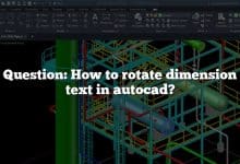 Question: How to rotate dimension text in autocad?