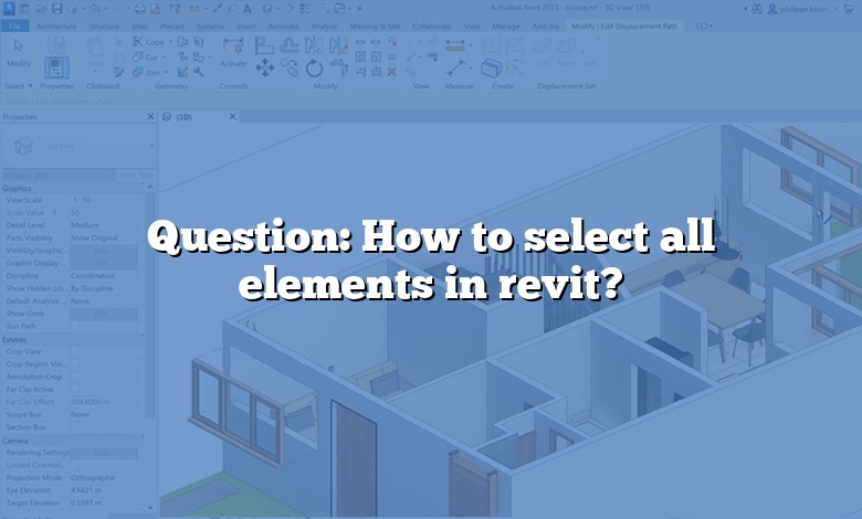 Question: How to select all elements in revit?