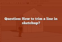 Question: How to trim a line in sketchup?