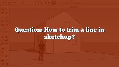 Question: How to trim a line in sketchup?