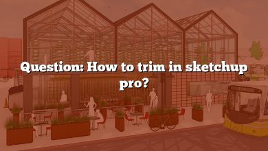 Question: How to trim in sketchup pro?