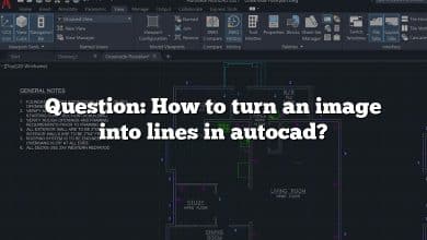 Question: How to turn an image into lines in autocad?