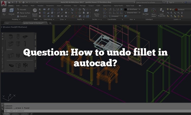 Question: How to undo fillet in autocad?