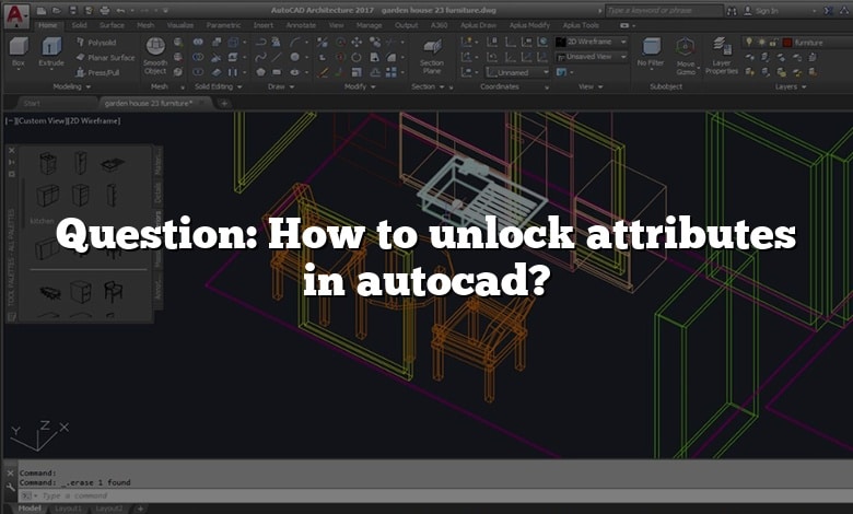 Question: How to unlock attributes in autocad?