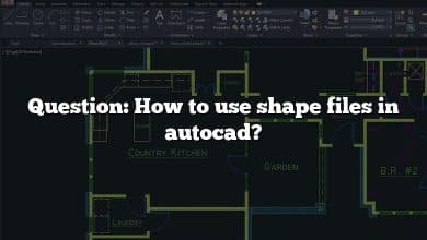 Question: How to use shape files in autocad?