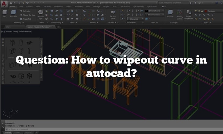 Question: How to wipeout curve in autocad?