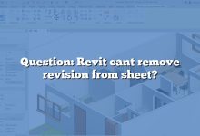Question: Revit cant remove revision from sheet?