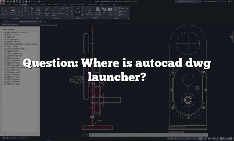Question: Where is autocad dwg launcher?