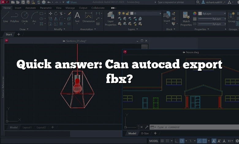 Quick answer: Can autocad export fbx?