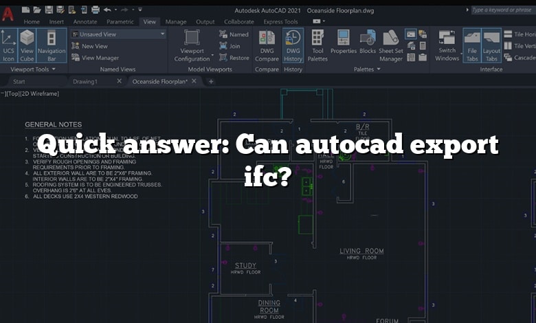 Quick answer: Can autocad export ifc?