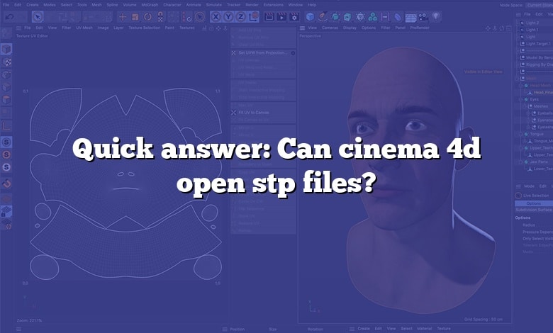 Quick answer: Can cinema 4d open stp files?