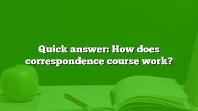 Quick answer: How does correspondence course work?