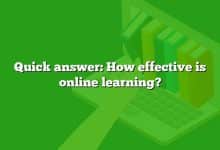 Quick answer: How effective is online learning?