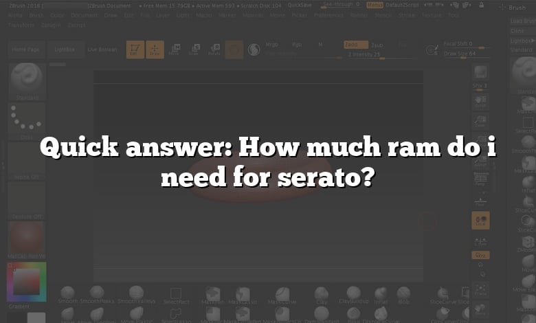 Quick answer: How much ram do i need for serato?
