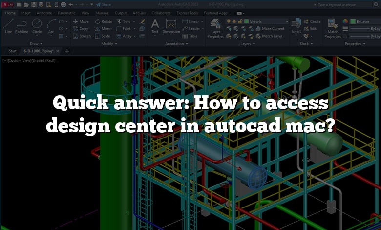 Quick answer: How to access design center in autocad mac?