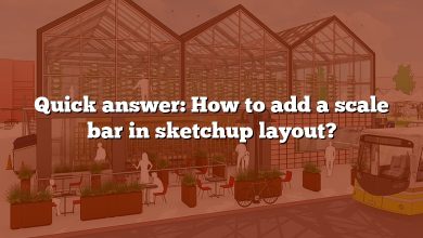 Quick answer: How to add a scale bar in sketchup layout?