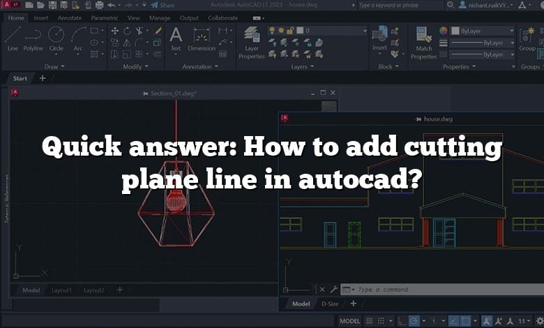 Quick answer: How to add cutting plane line in autocad?