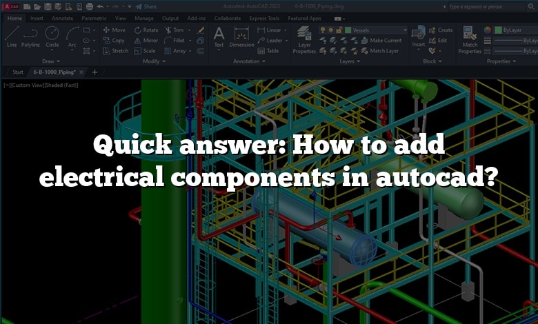 Quick answer: How to add electrical components in autocad?