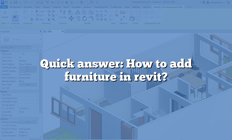Quick answer: How to add furniture in revit?