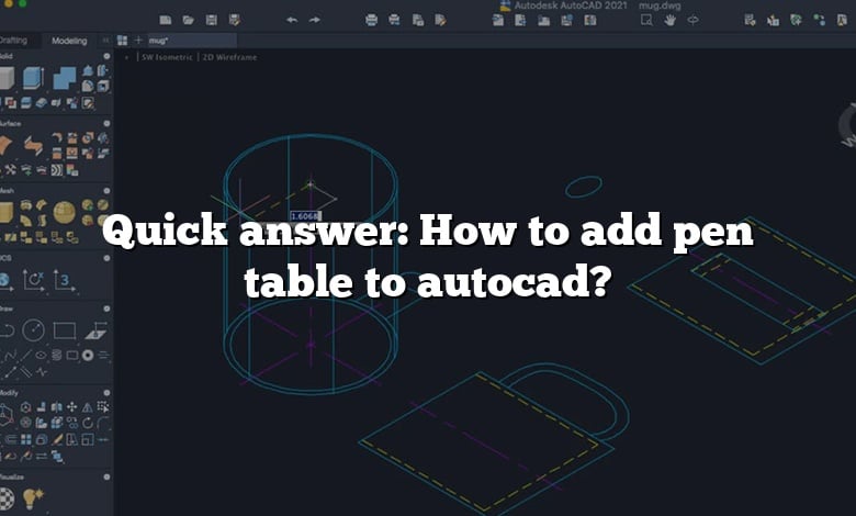 Quick answer: How to add pen table to autocad?