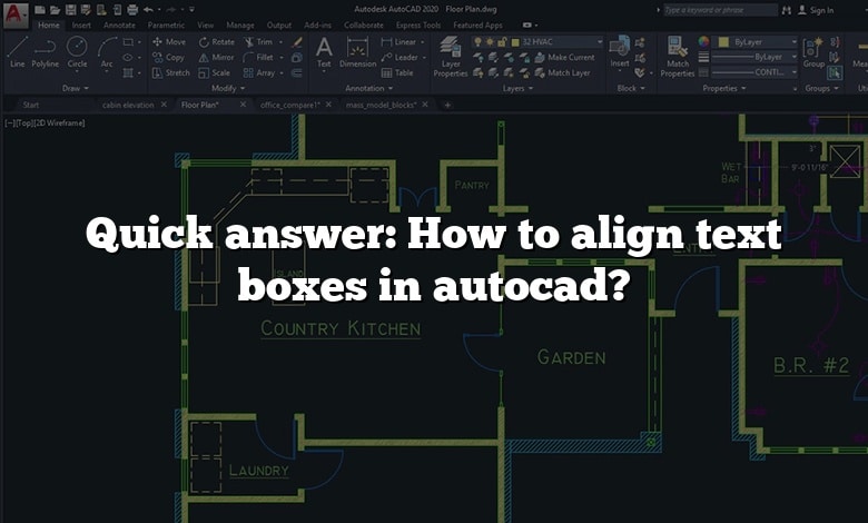 Quick answer: How to align text boxes in autocad?