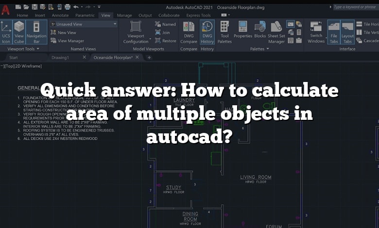 Quick answer: How to calculate area of multiple objects in autocad?