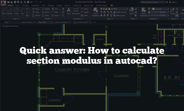 Quick answer: How to calculate section modulus in autocad?