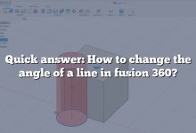 Quick answer: How to change the angle of a line in fusion 360?