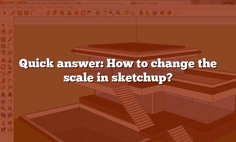 Quick answer: How to change the scale in sketchup?