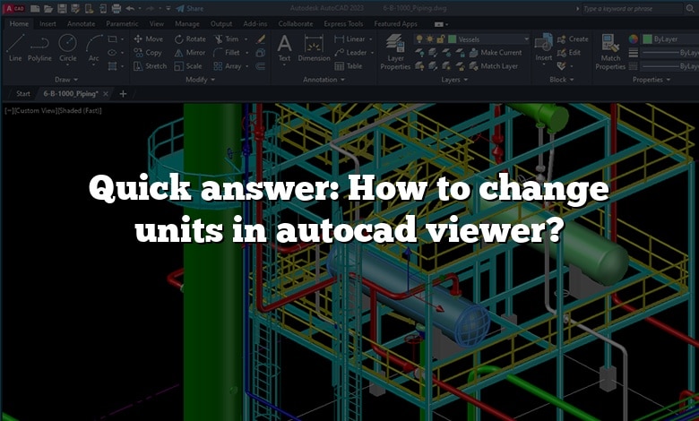 Quick answer: How to change units in autocad viewer?