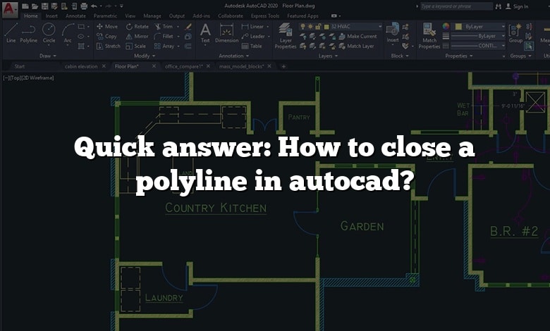 Quick answer: How to close a polyline in autocad?
