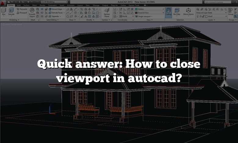 Quick answer: How to close viewport in autocad?