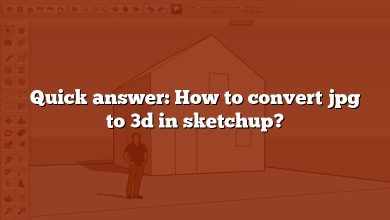Quick answer: How to convert jpg to 3d in sketchup?