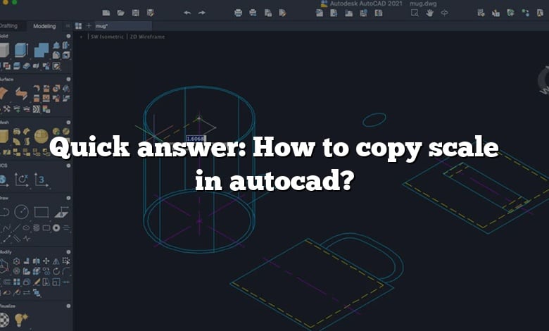 Quick answer: How to copy scale in autocad?