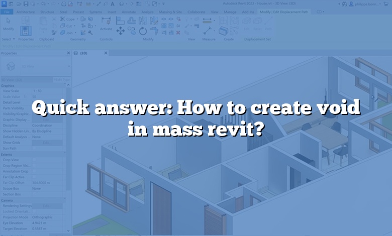 Quick answer: How to create void in mass revit?