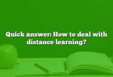 Quick answer: How to deal with distance learning?