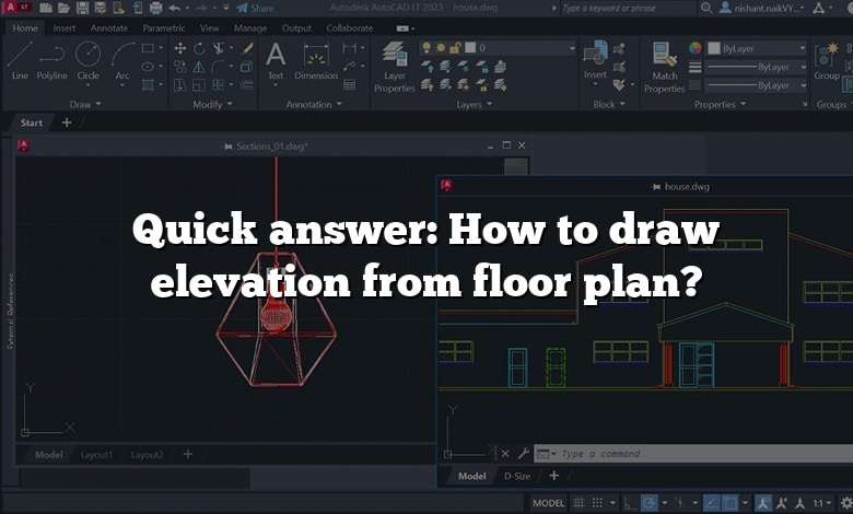 Quick answer: How to draw elevation from floor plan?