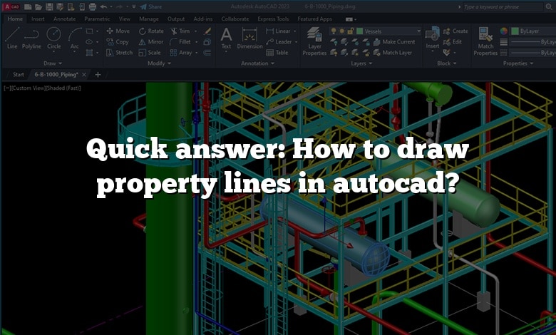Quick answer: How to draw property lines in autocad?