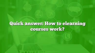 Quick answer: How to elearning courses work?