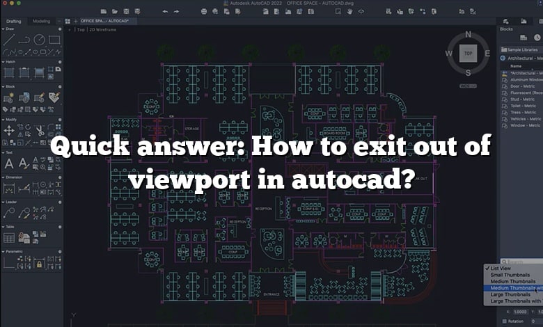 Quick answer: How to exit out of viewport in autocad?
